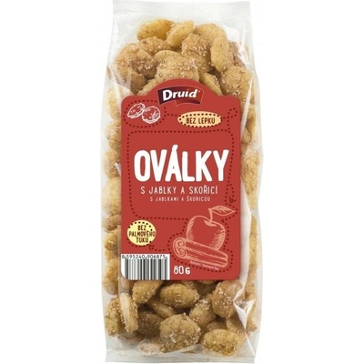Druid oválky s jablkami a škoricou bez lepku 80 g