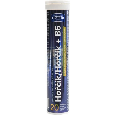 Biotter Hořčík + B6 pomeranč 20 šumivých tabliet