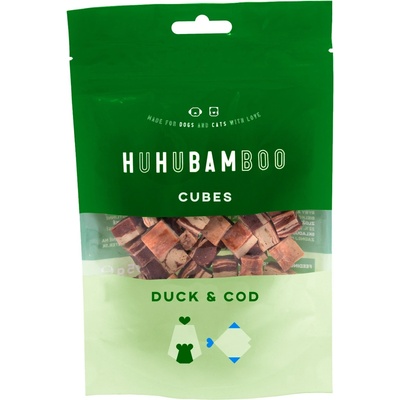 Huhubamboo kocky s kačacim a treskou 75 g
