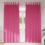 Pure Line Home Плътни завеси в цвят фуксия с текстилни гайки (уши), 2 бр. , 140 x 260 см