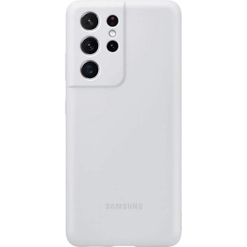 Samsung Silicone Cover EF-PG998TJ - оригинален силиконов кейс за Samsung Galaxy S21 Ultra (сив)