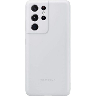 Samsung Silicone Cover EF-PG998TJ - оригинален силиконов кейс за Samsung Galaxy S21 Ultra (сив)