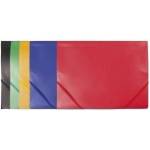 D. Rect Plastic briefcase with rubber band blue D. RECT