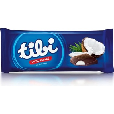 Tibi čokoláda horká kokos 97 g