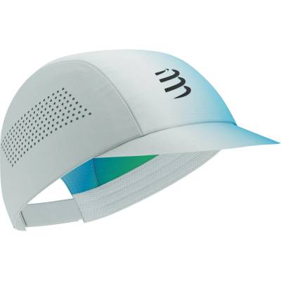 Compressport Шапка с козирка Compressport Pro Racing Cap - Star White / Blue / Green - размер One Size (904-3199-0411)