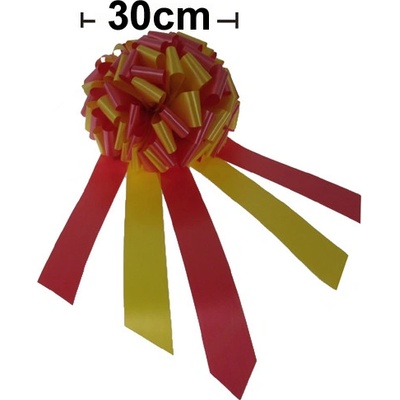 Mašle na auto SMALL CAR BOW - červená/žlutá +obal – Zboží Dáma