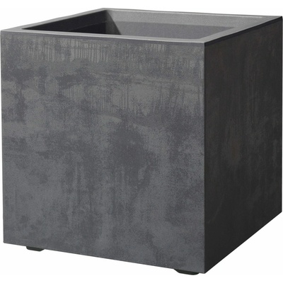 Deroma Kvetináč Quadro Millenium so zásobníkom na vodu Anthracite - 39 cm