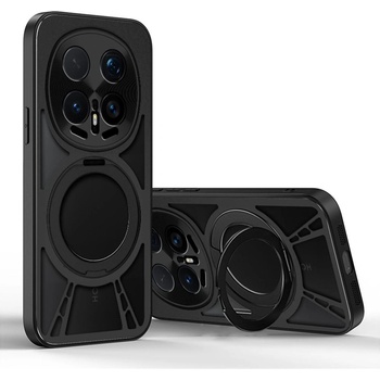 Huawei Магнитен калъф за Honor Magic8 Pro 5G с Въртяща се Стойка - PC+Силикон+Метал, Отверстия за охлаждане, Вкл. Протектор - 2 Цвята