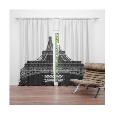 Sablio Závěsy Eiffel Tower 4: 2 ks - 140x250 cm - Sablio