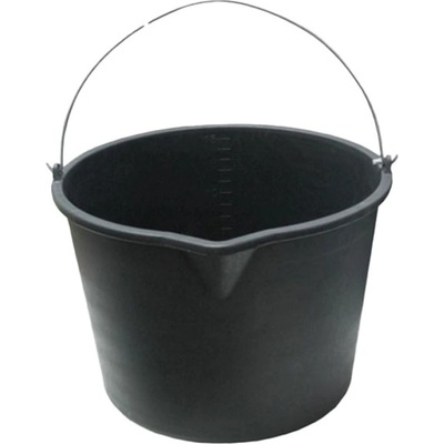 Den Braven Vědro stavební s výlevkou 12 l černá