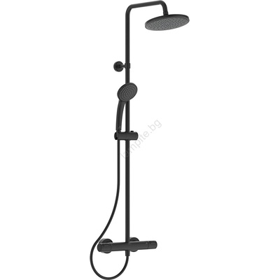 Ideal Standard A7545XG - Комплект за душ с термостатичен смесител CERATHERM T25 в матово черно (IS0022)