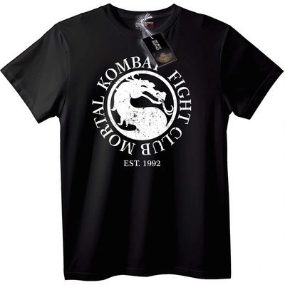 NOONEBRAND Тениска Mortal Kombat Клуб за Битки - L, Black