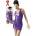 LateX Mini Dress Purple L