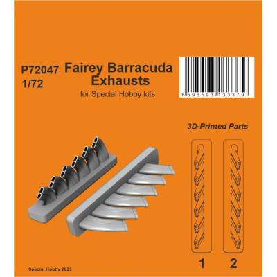 Special Hobby CMK Fairey Barracuda Exhausts / for kits 1:72