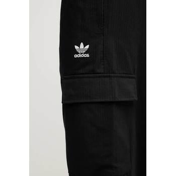 Adidas Памучен панталон adidas Originals Essentials мъжки в черно с кройка тип карго JX3913 (JX3913)