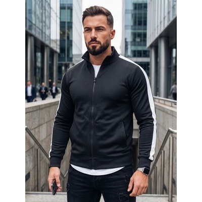 Pánska mikina na zips bx5562 Black