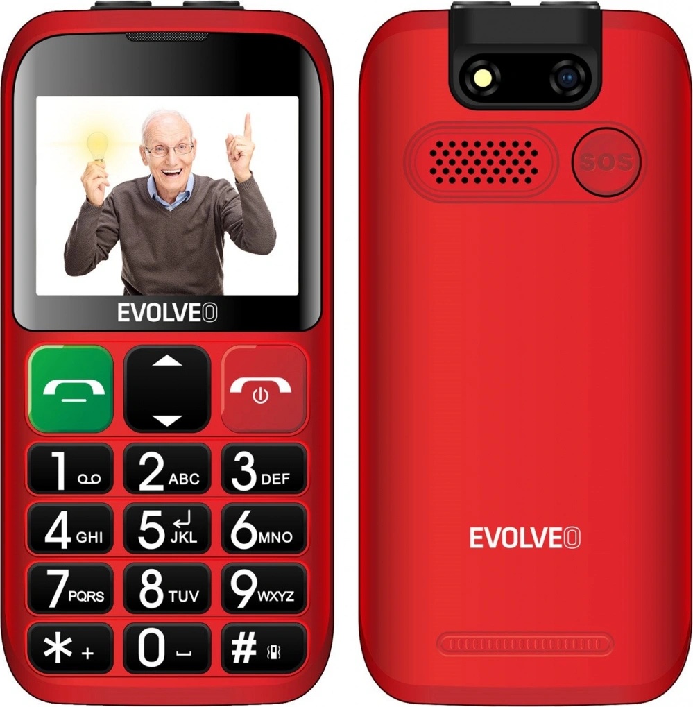 EVOLVEO EasyPhone ET Red