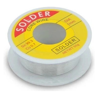 Solder 99,3Sn0,7Cu bezolovnatá pájka 1,0mm 50g