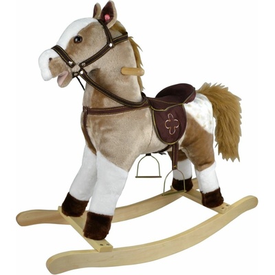 Teddies Kôň hojdací svetlo hnedý