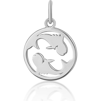 JVD SVLP1080X6100RY Strieborný prívesok mesačné znamenie ryby