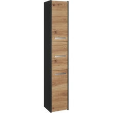 Topeshop S33 ANTRACYT/ARTISAN koupelnový doplněk Dub