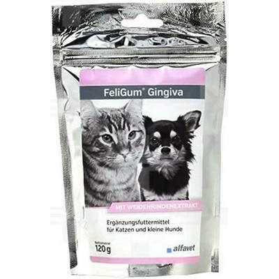 Alfavet FeliGum Gingiva žuvacie tbl 120 g (60 ks)