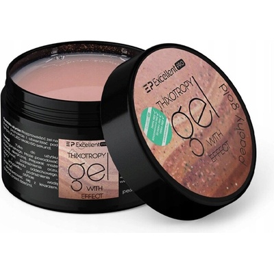 Excellent Pro stavební gel Thixo Gel With Effect Peachy Gold 50 g