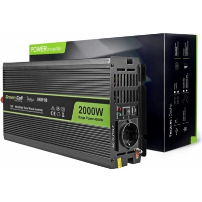 Green Cell INV10 12V/220V, 2000W/4000W – Sleviste.cz