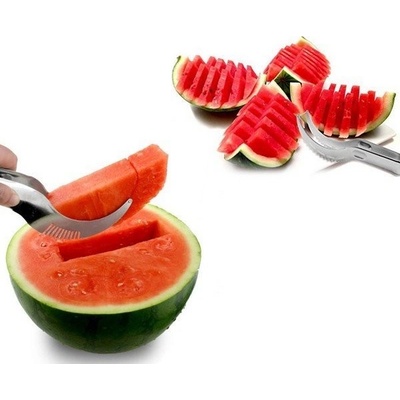 Vekr Praktický nerezový krájač na melón strieborný