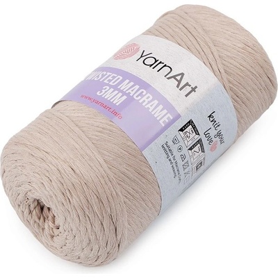Pletací příze Twisted Macrame 250 g - 752 krémová nejsvětlejší
