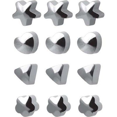 STUDEX Náušnice pro piercing sada 12 párů R513W stříbrná