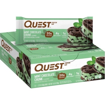 Quest Nutrition Quest Bar | Different Flavors [12 x 60 грама] Шоколад с мента