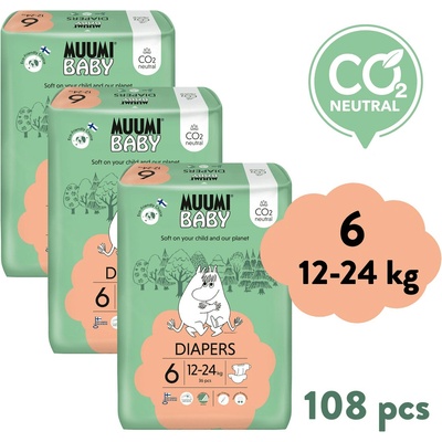 Muumi Baby JUNIOR 12-24 kg 6 108 ks