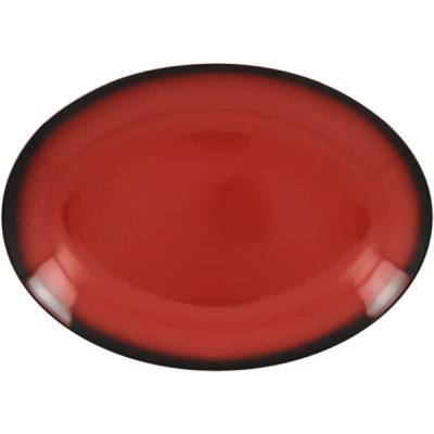 RAK Porcelain Talíř oválný 26 x 19 cm červená RAK-LENNOP26RD