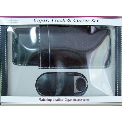 Golf Gifts set (pouzdro na doutníky,řezačka,miniplacatka)