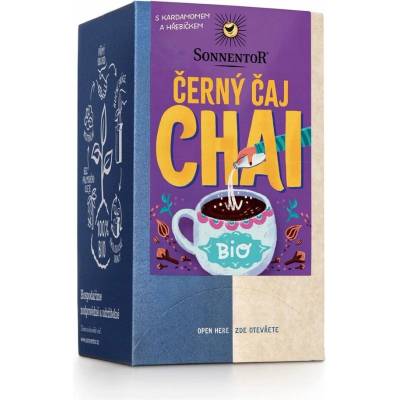 SONNENTOR Chai čierny čaj BIO porciovaný čaj 18 ks