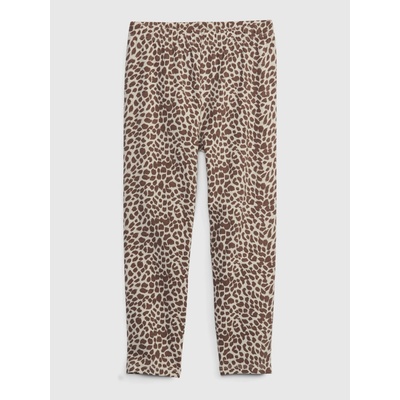 GAP Detské organic capri legíny leopard Hnedá