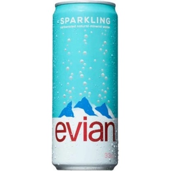 Evian Sparkling plech 330 ml