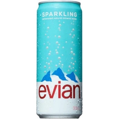 Evian Sparkling plech 330 ml