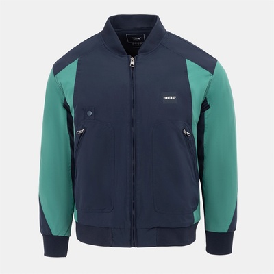 Firetrap Яке Firetrap Men's Pad Stand Collar Full Zip Long Sleeve Softshell Jacket - Navy
