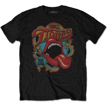 The Rolling Stones Tričko Retro 70s Vibe Black