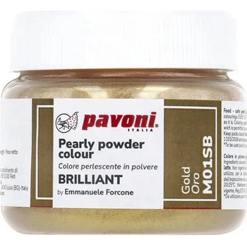 Pavoni Potravinárska prášková perleťová farba Brilliant 40g