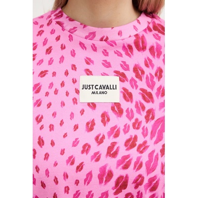 Just Cavalli Памучна тениска Just Cavalli (80PAHE05.CJ110)