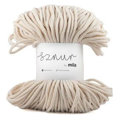 Bavlněná šňůra MILA 5mm - Ecru/P08
