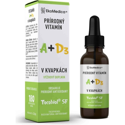 EkoMedica Vitamíny A + D3 v kvapkách 30 ml