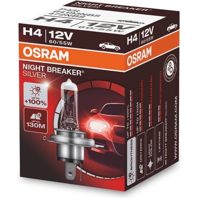 OSRAM H4 OSRAM Night Breaker Silver +100% 1ks (1677)