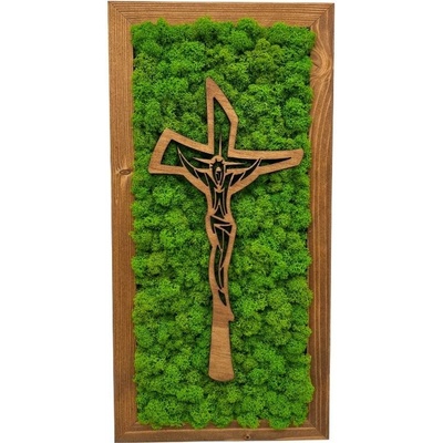 Machový obraz Kríž 40x20cm