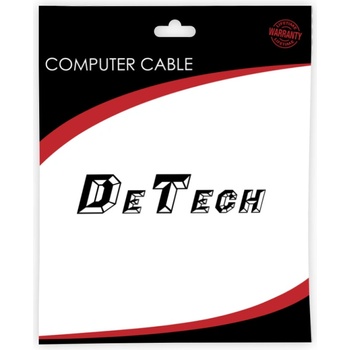 DeTech DC Сплитер DeTech, 5.5x2.1, 1 към 2, 0.4m, Черен - 18364