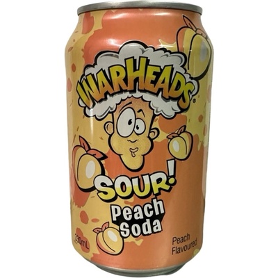Warheads Sour Green Peach Soda 355 ml