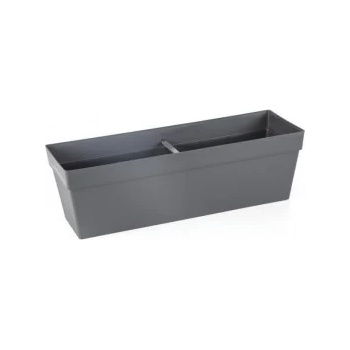Image 1 of Serinova - Пластмасова саксия за балкон "Yali", 51, 5x17xh15, 8см, 10, 8л, антрацит-(YB02) (0150338)